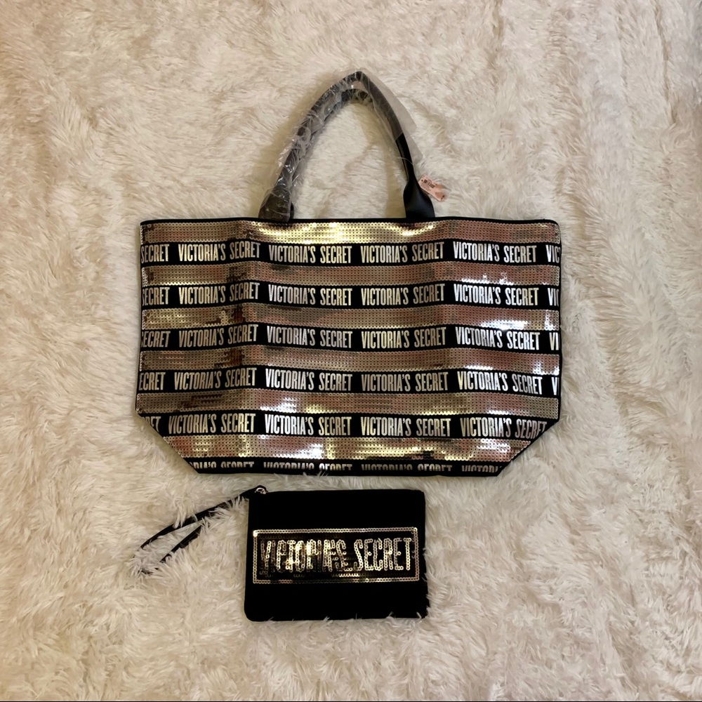 Victoria’s Secret sequin purse with clutch